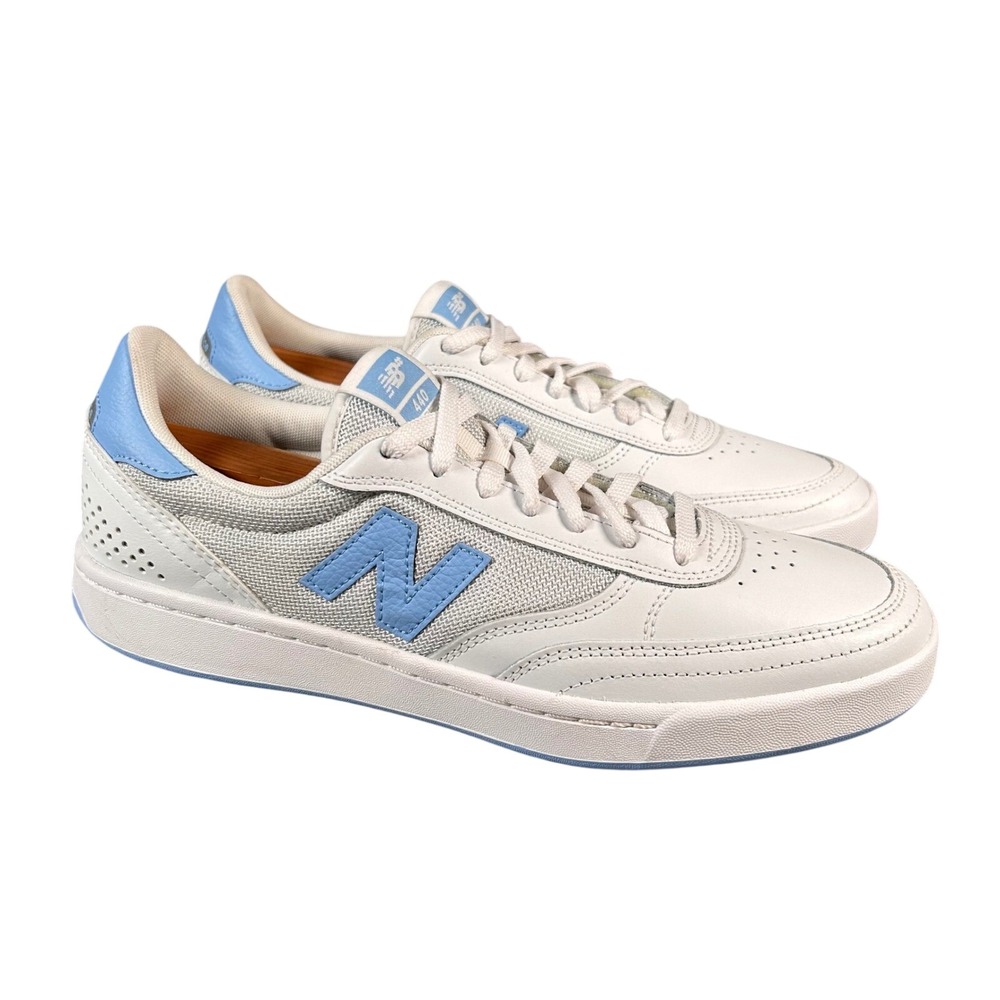 New Balance 440 Sneaker White Blue Skate Casual Shoes NM440WLB Mens 12 D NEW